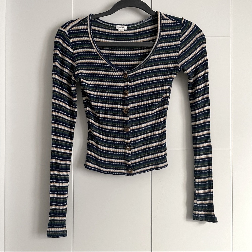 3/$45 Garage Striped Longsleeve
